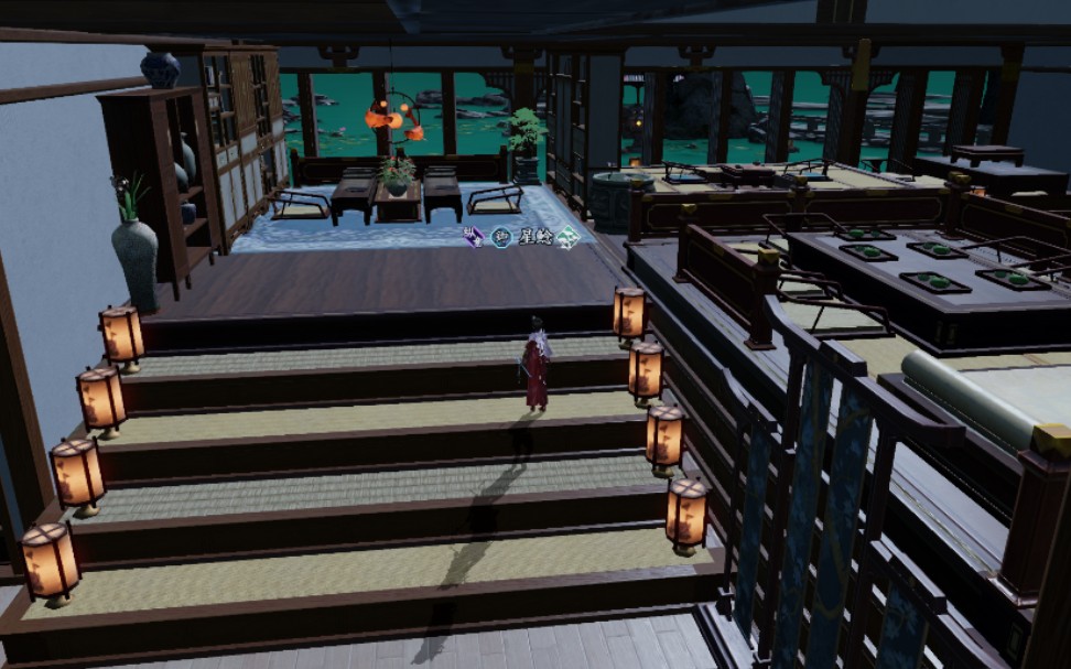 【天涯明月刀手游】【家园室内装修】小阁楼或二楼教程,第一次弄教程