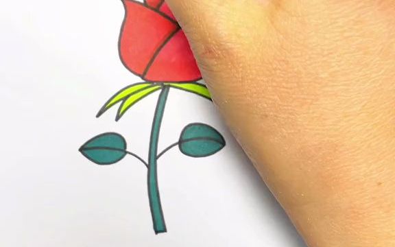 字母y简单画漂亮玫瑰花,一起来试试吧!