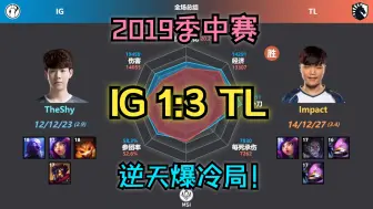 下载视频: 【经典系列】IG 1:3 TL 2019季中赛半决赛回顾；当年如日中天的IG被北美TL淘汰！