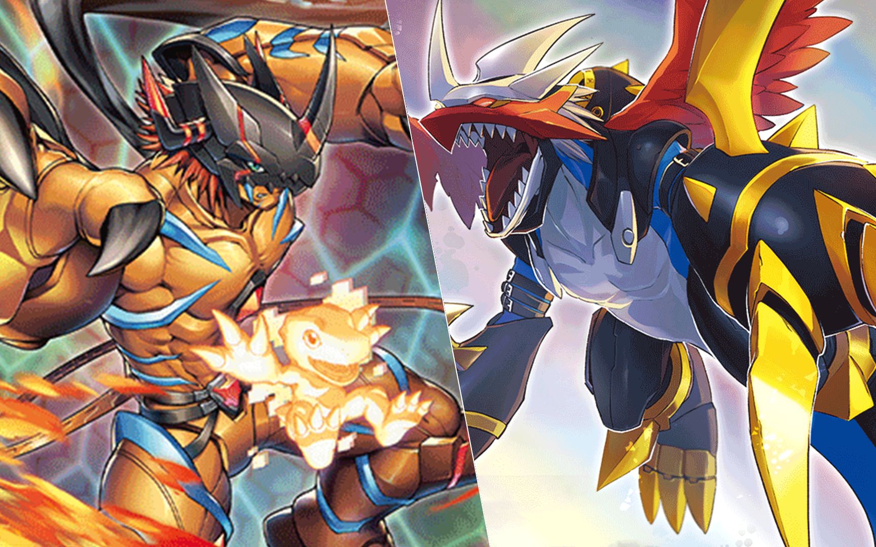 日常打牌之亚古兽-勇气之纽带-vs帝皇龙甲兽:龙形态