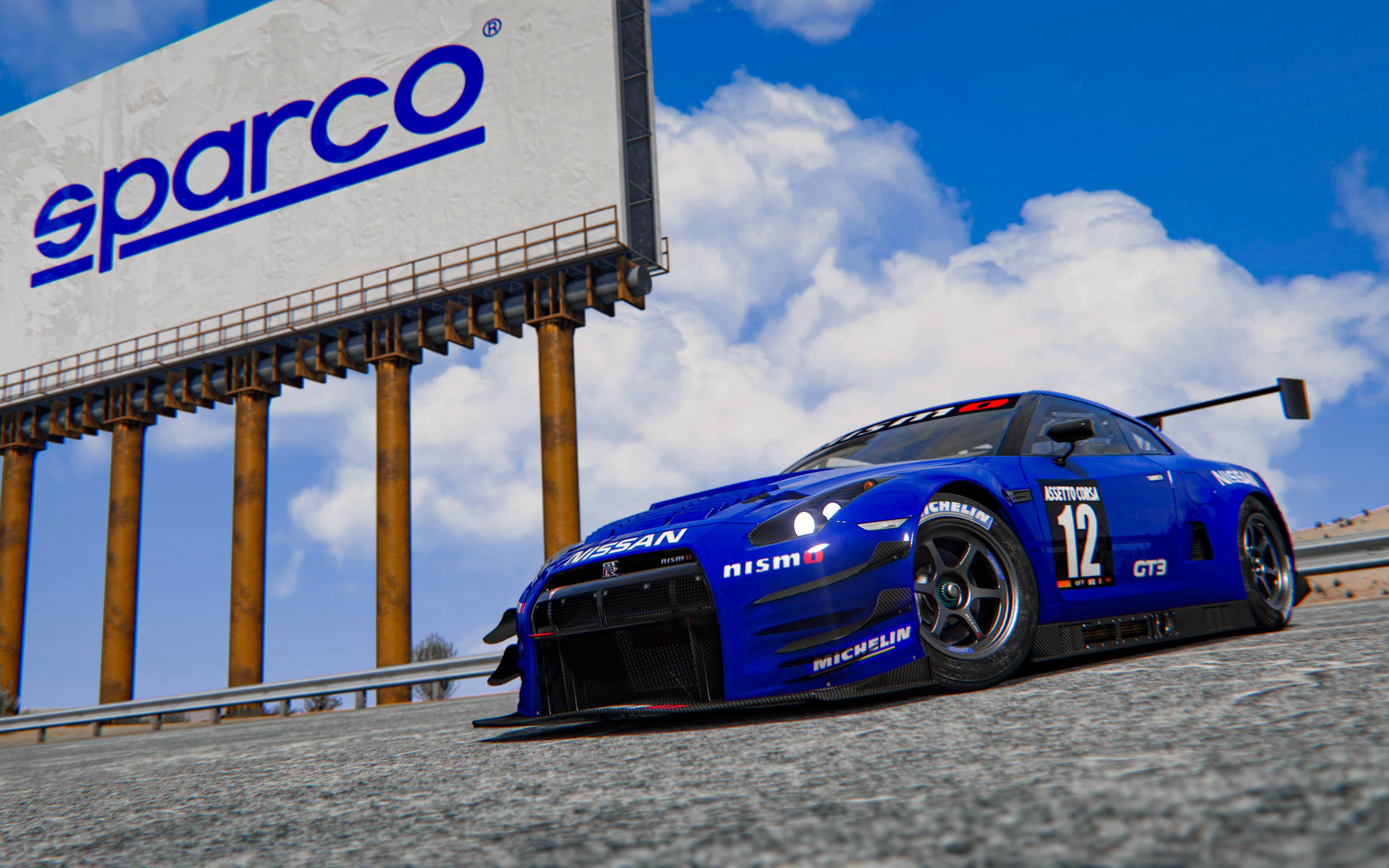 【神力科莎/assetto corsa】[4k60]nissan gtr gt3 纽北试驾 7分02秒