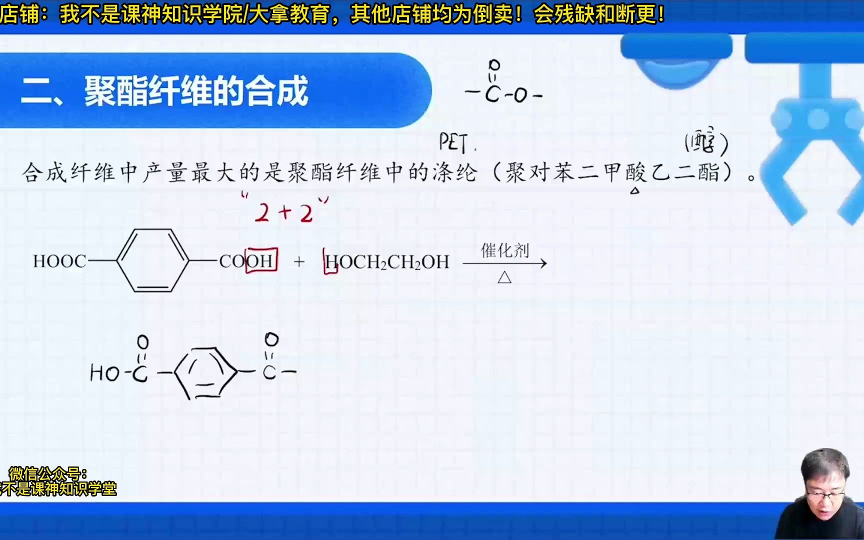 第18节:缩聚反应:聚酯、聚酰胺哔哩哔哩bilibili