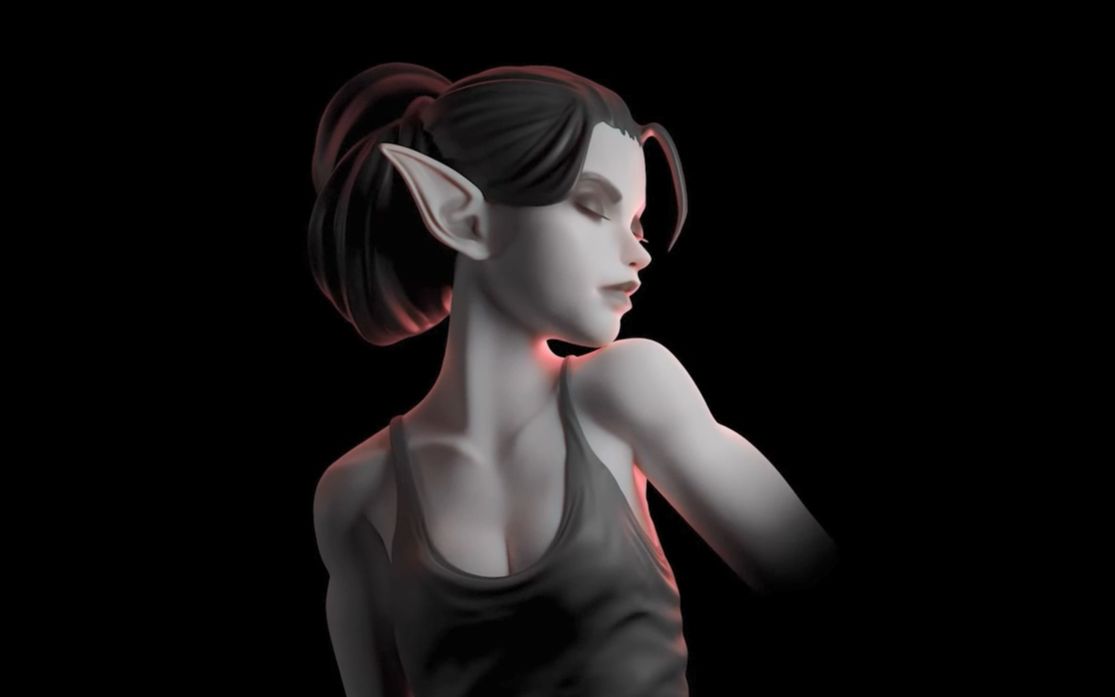 影视级别的模型制作全流程,长耳朵的都是精灵吗?