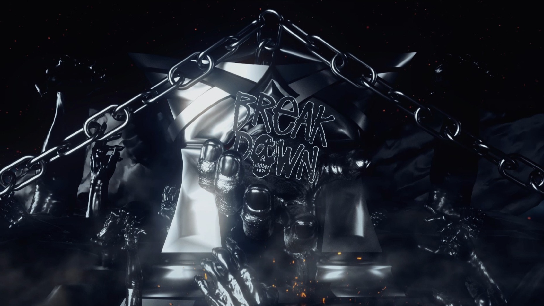 嘻哈说唱led视频背景艺人dj嘻哈说唱logo背景vj素材