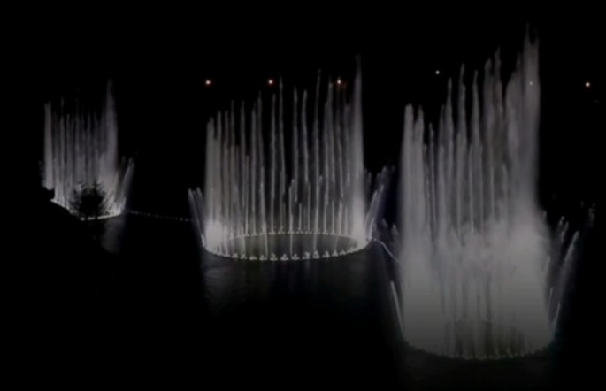 重庆璧山秀水湾cbd音乐喷泉《歌剧2》(超燃的气爆,绝对震撼)