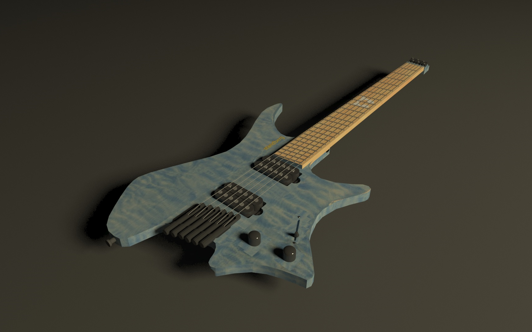 3dsmax 建模 朝日六花的电吉他 斯坦博格 bangdream