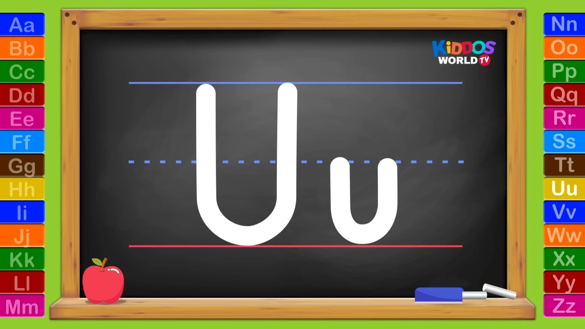 alphabet writing字母书写uu