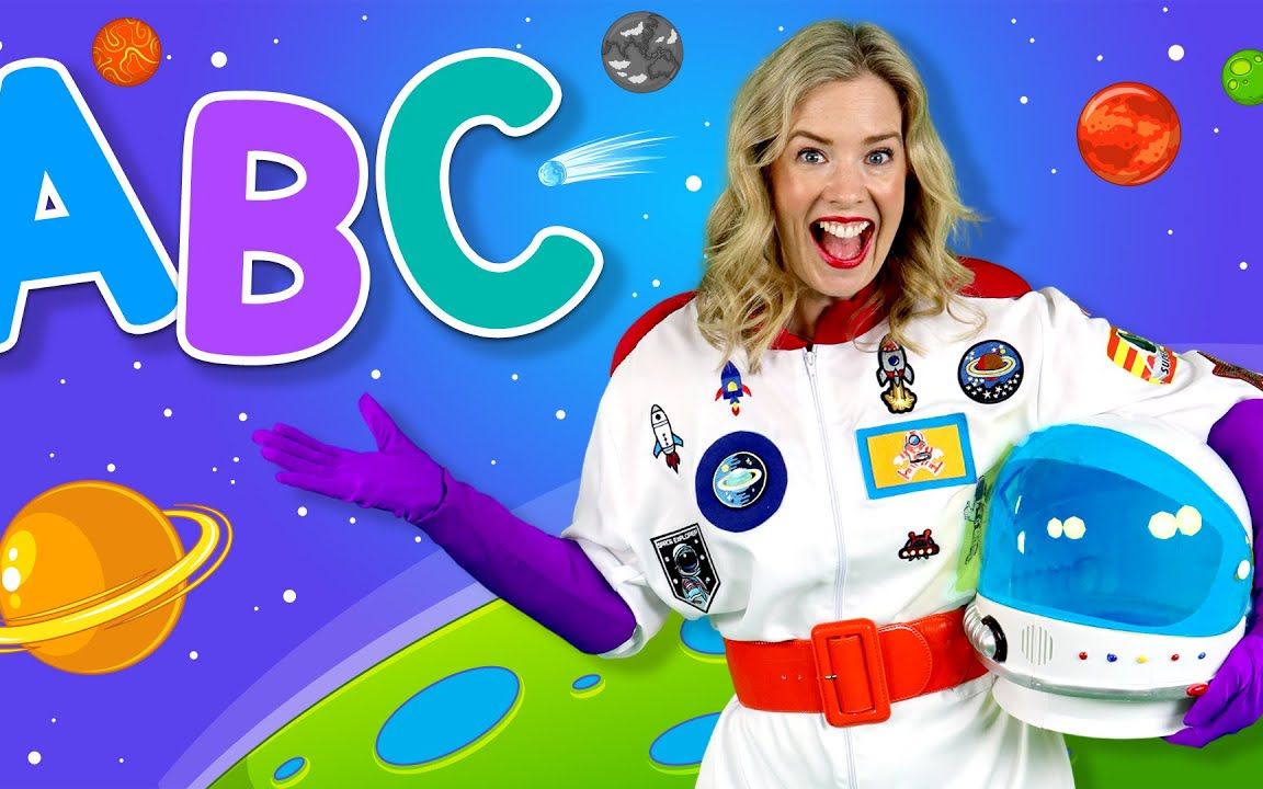 [图]英语字母歌，太空主题！磨耳朵Alphabet Space - ABC Songs for Kids