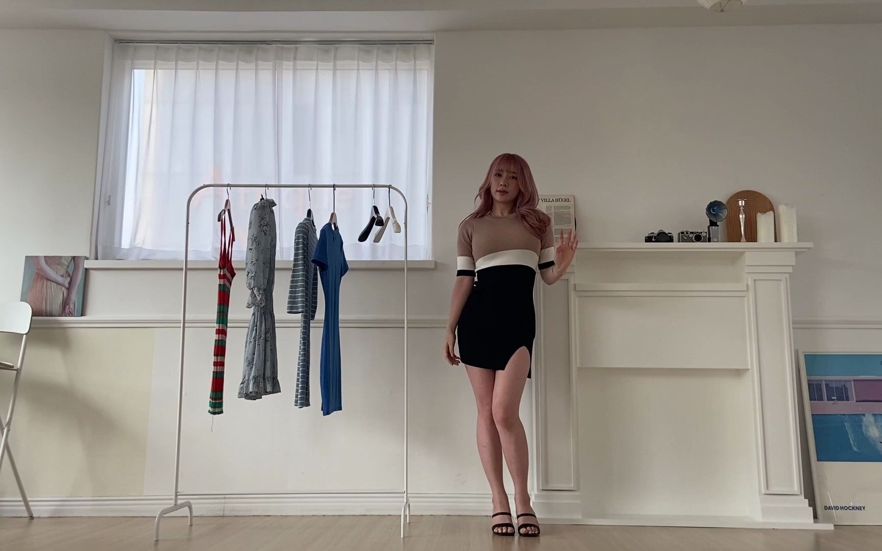 韩国美女bitnara的服装试穿