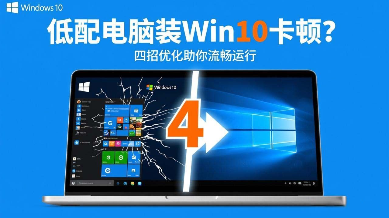 低配电脑装win10卡顿?四招优化助你流畅运行
