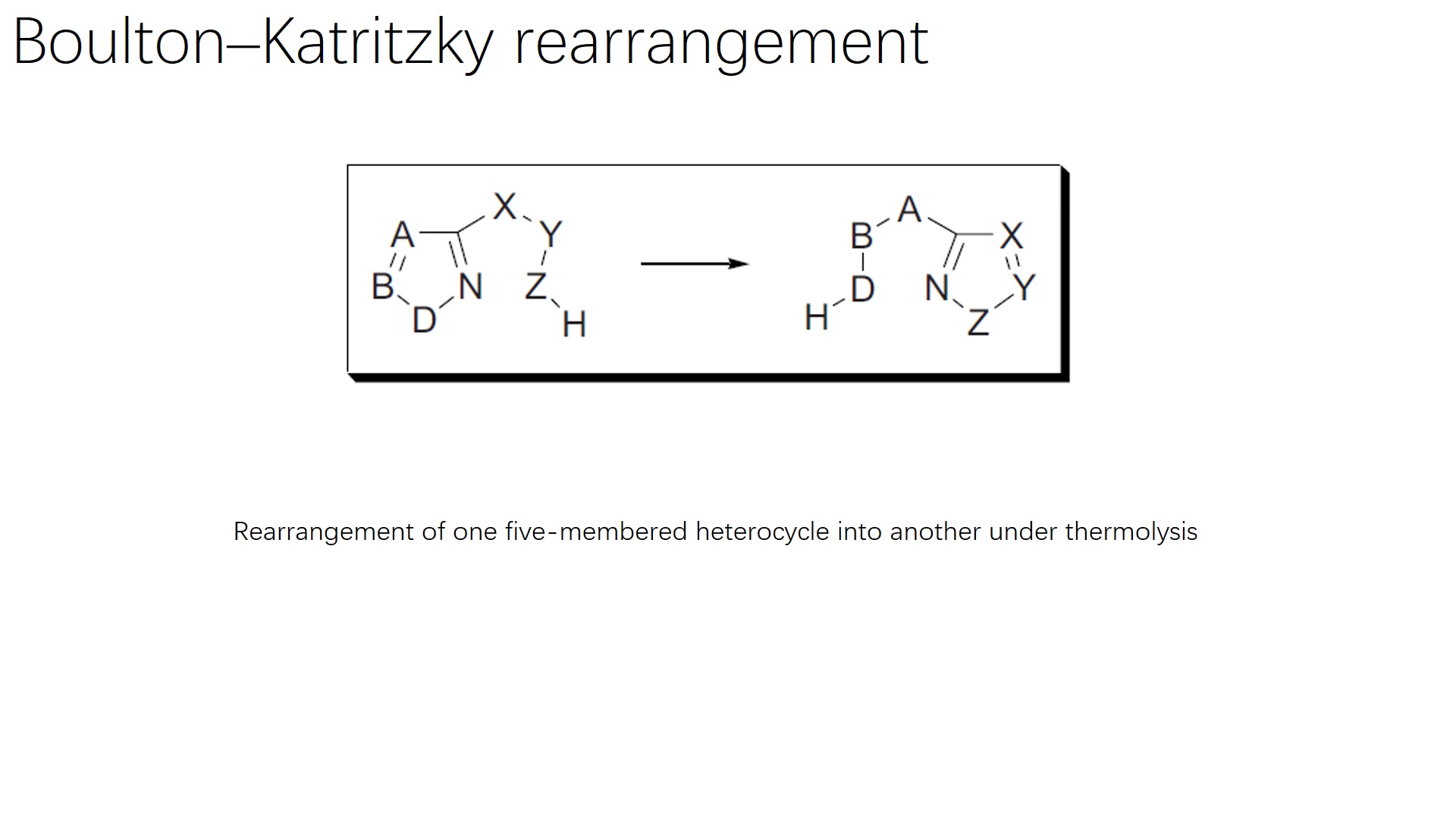 有机人名反应（30）：Boulton–Katritzky rearrangement_哔哩哔哩_bilibili
