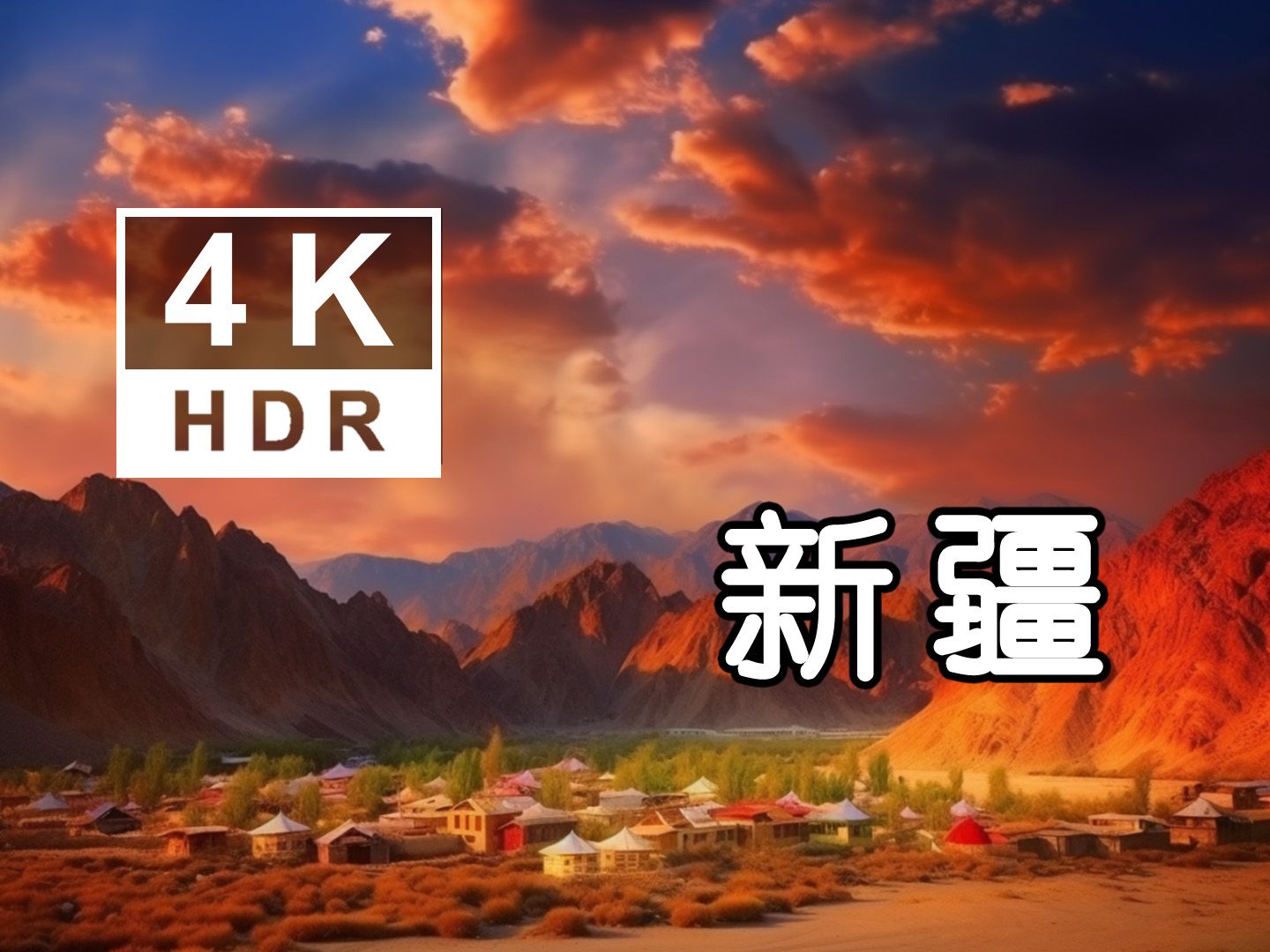 4K臻彩 HDR 60fps 醉美新疆 有一种美 ,叫新疆的美哔哩哔哩bilibili