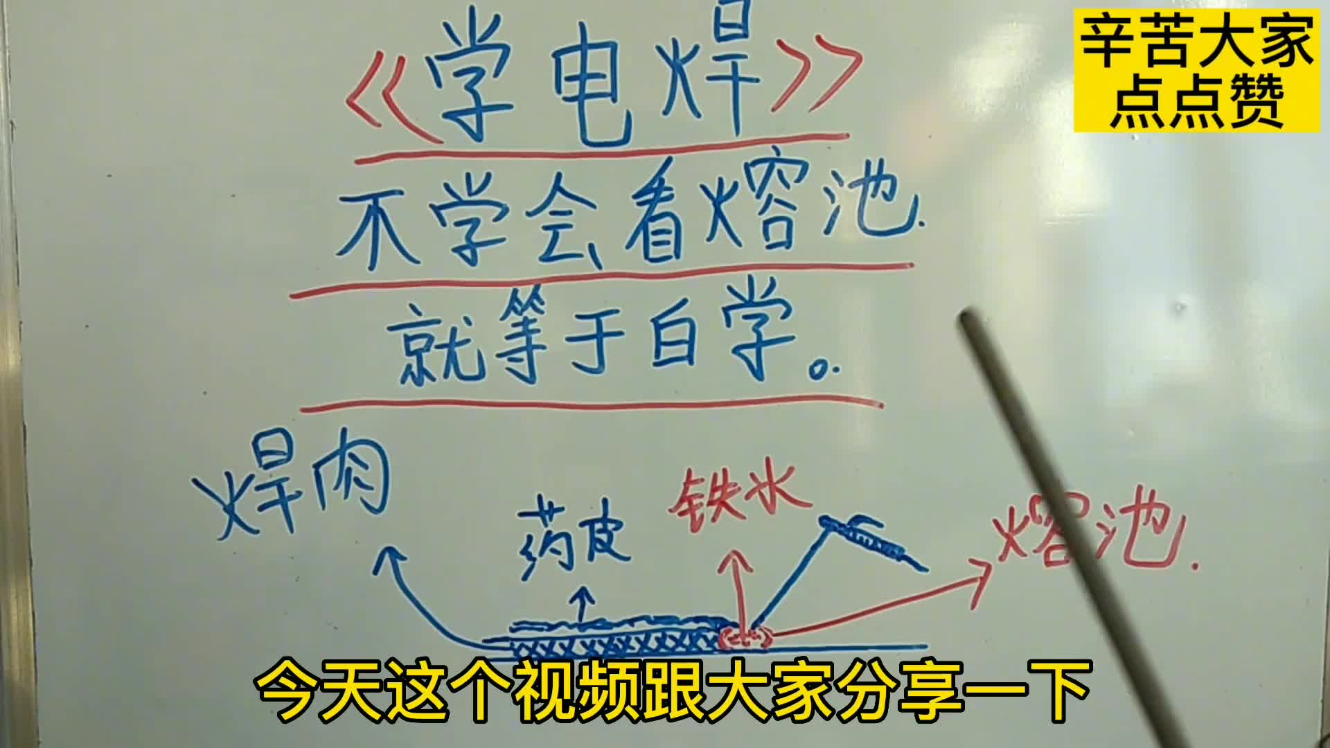 新手学电焊,不会看熔池就等于白学,师傅教给你怎么样看熔池哔哩哔哩bilibili