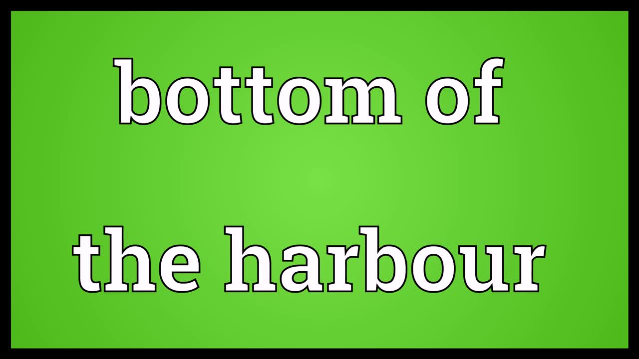 [图]Bottom of the harbour Meaning