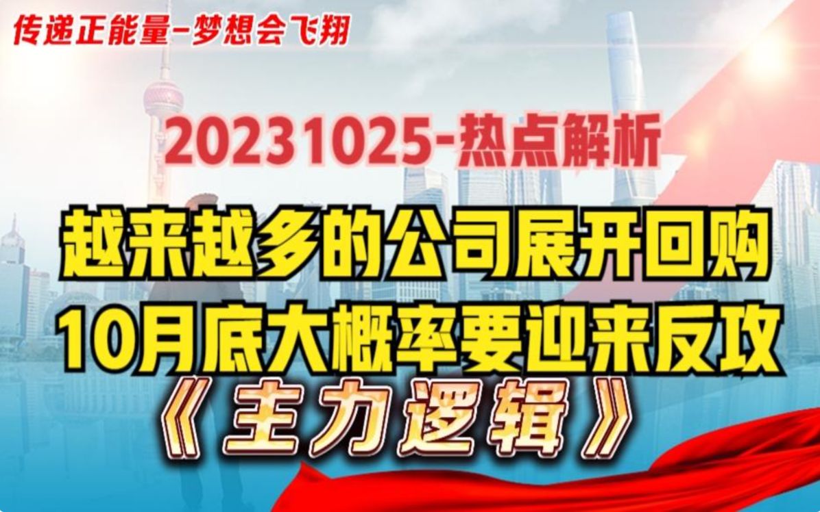 热点解析大量公司回购,A股底部反攻概率越来越大,就看三大路线哔哩哔哩bilibili