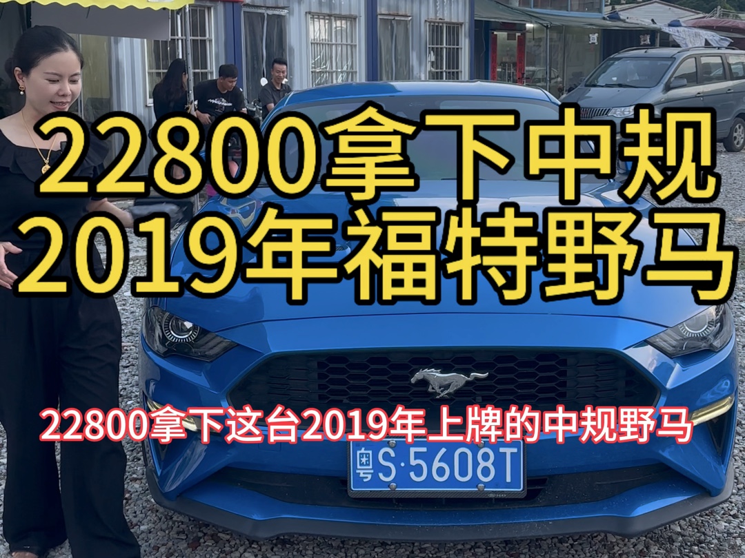 22800拿下中规2019年福特野马#野马 #创造灵感 #精品车 #本人自拍原创作品哔哩哔哩bilibili