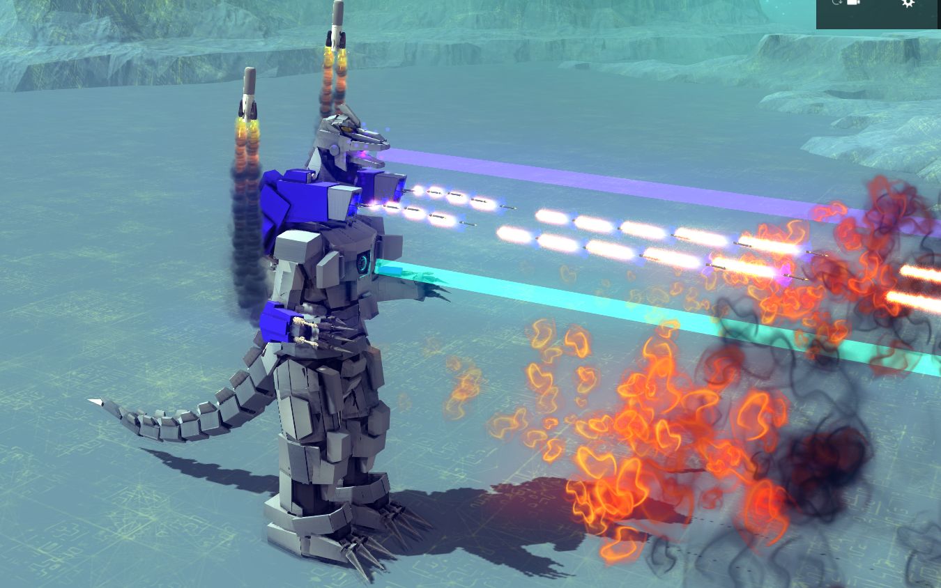 活动作品besiege机械哥斯拉三式机龙