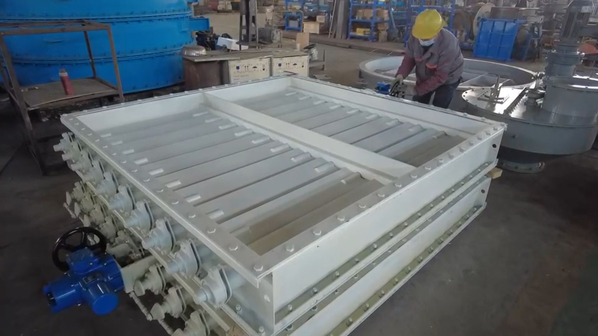 百叶挡板门 百叶窗风门 电动双轴调节门,电动三轴调节门