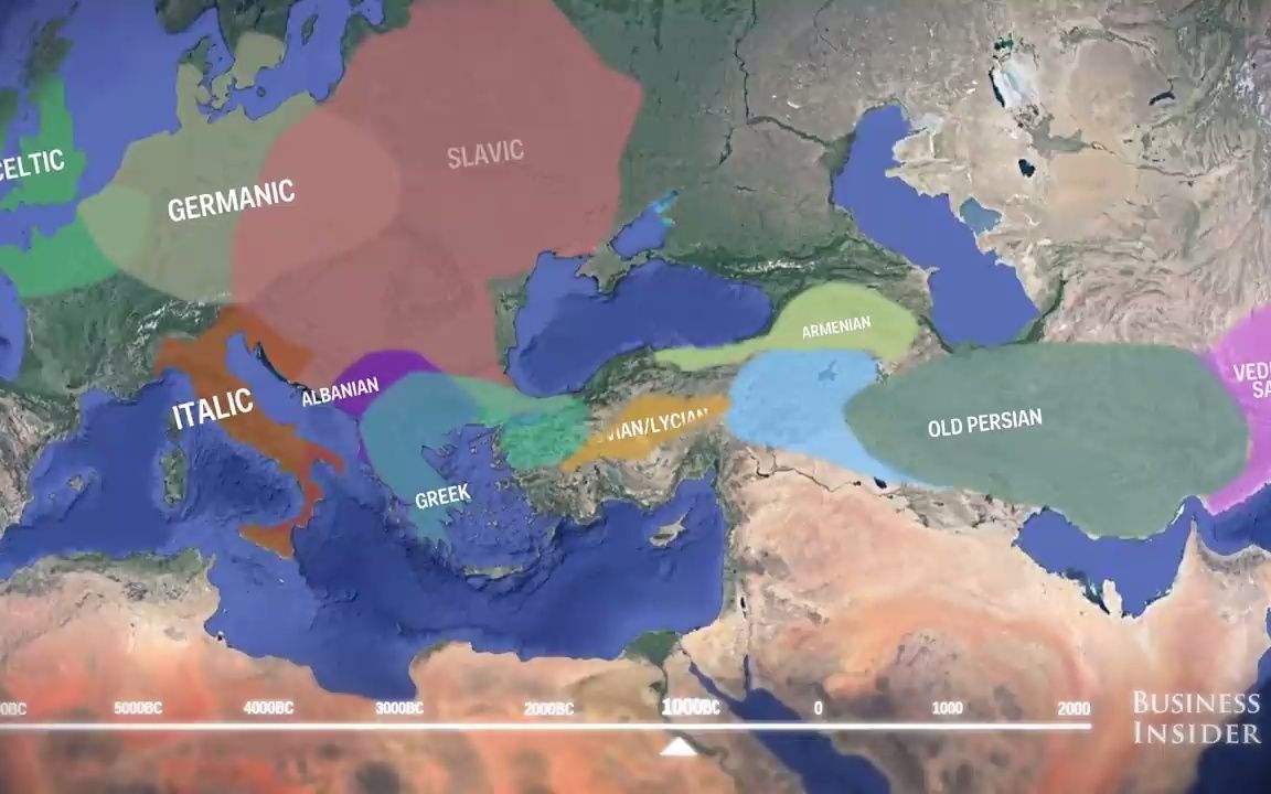 【搬运 | 语言进化动态地图】How language spread across Europe and Asia?哔哩哔哩bilibili