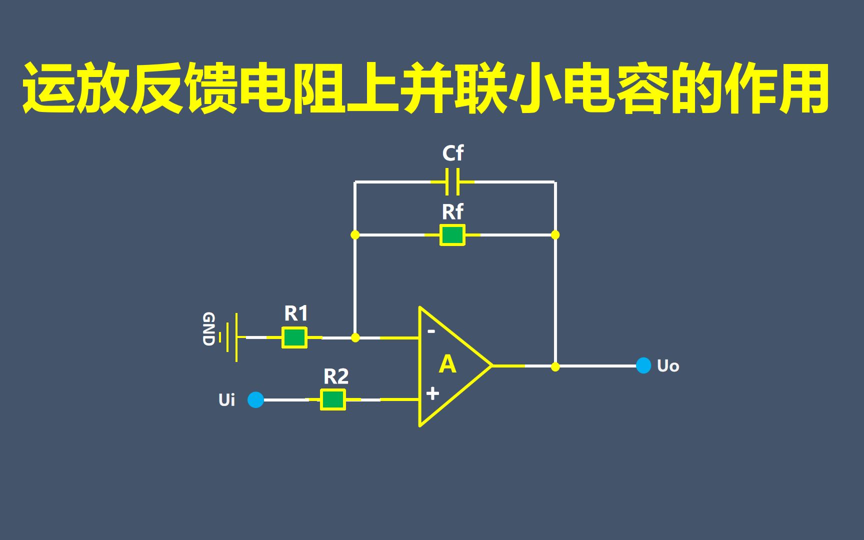 运放反馈电阻上并联小电容的作用哔哩哔哩bilibili