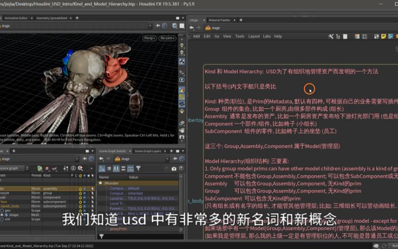 Houdini USD 入门  Kind: 弃之可惜, 食之无味?哔哩哔哩bilibili