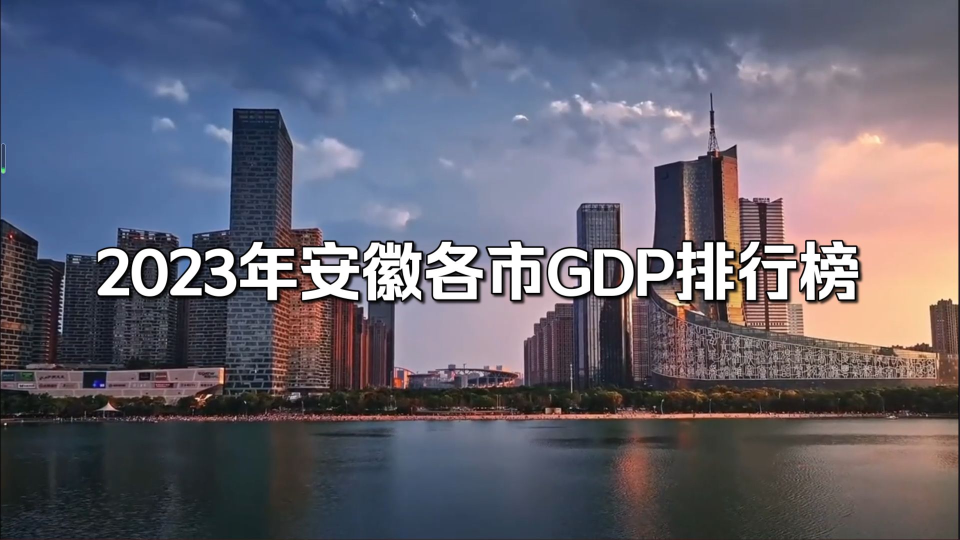 2023年安徽各市GDP排行榜哔哩哔哩bilibili