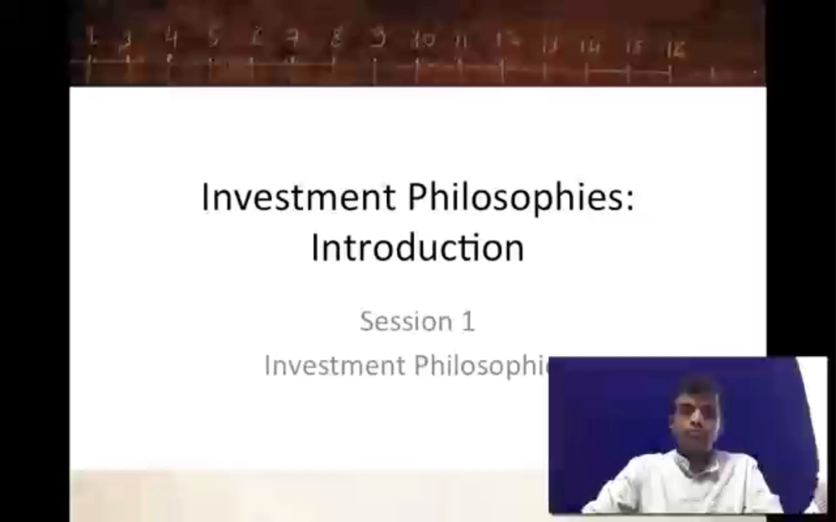 [图]【中英字幕】《Investment Philospophy投资理念》-by 估值大师Aswath Damodaran达摩德仁