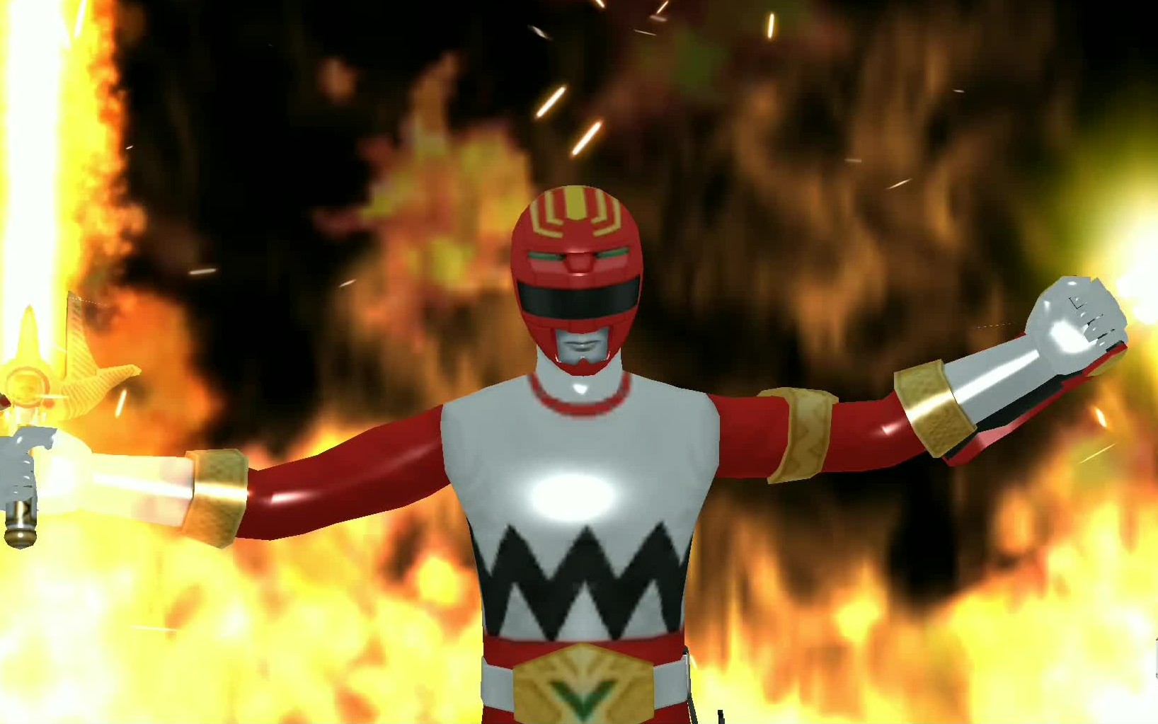 超级战队传奇战争星兽战队银河红兽装光必杀技