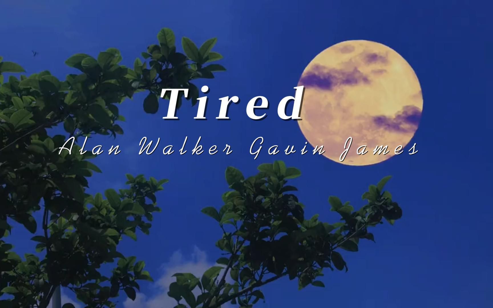 [图]“在你内心疲惫的时候让我去狠狠爱你”| Tired-Alan Walker,Gavin James