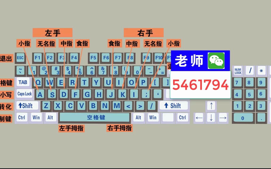 零基礎電腦知識,掌握鍵盤標準指法,打字速度和準確率都可以提高