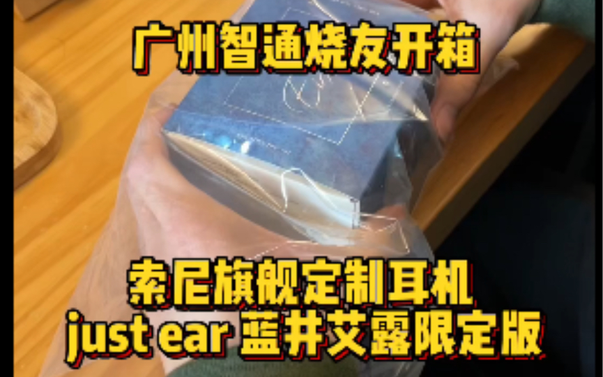 广州智通烧友开箱 索尼旗舰定制耳机 just ear 蓝井艾露限定版哔哩哔哩bilibili