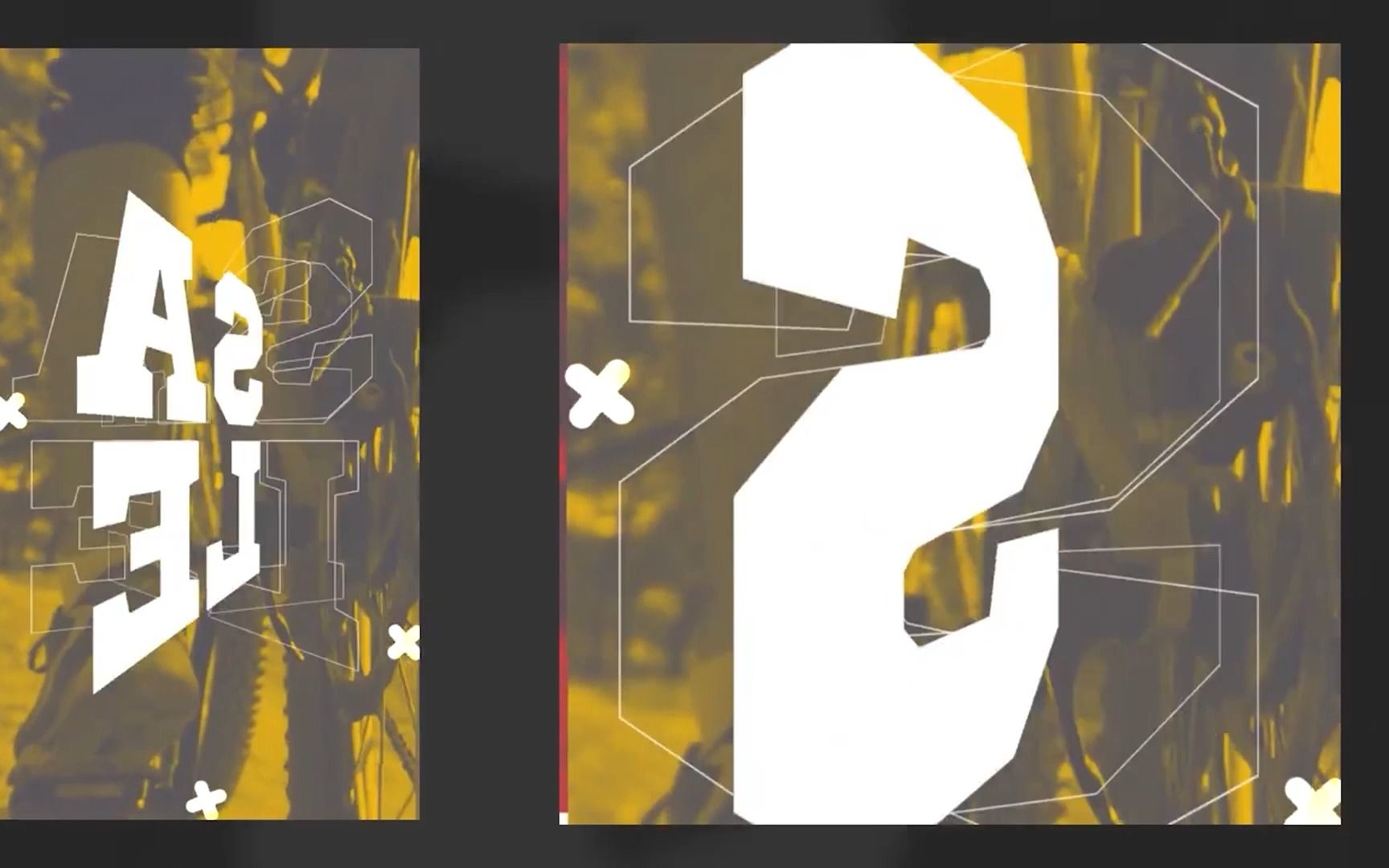 时尚潮流翻转白色粗字体标题彩色滤镜幻灯片pr模板 sports story