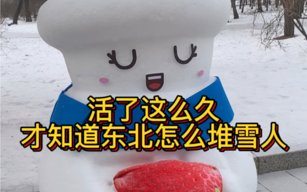 [图]原来雪人是实心的！