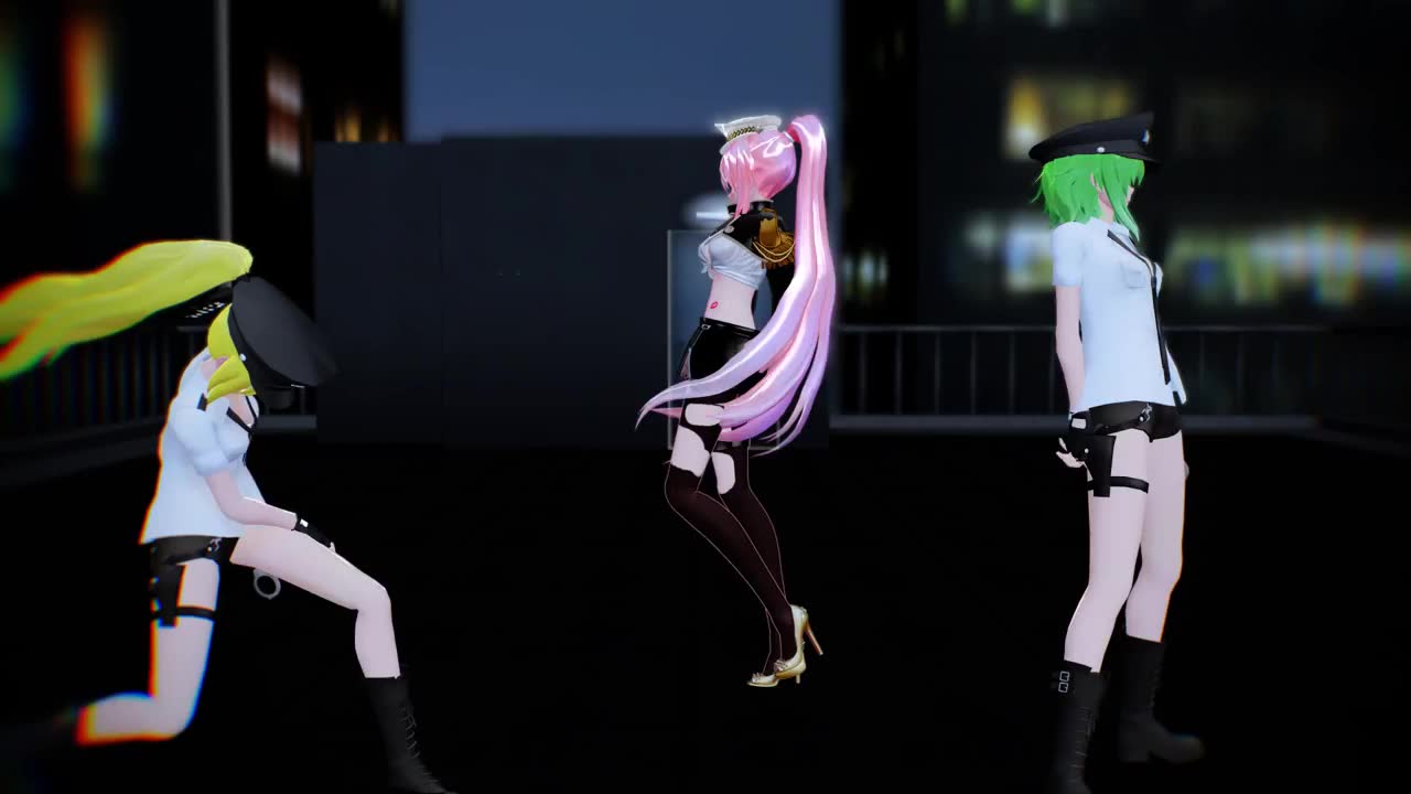 [图][MMD - 60fps] Alice or Guilty - Megurine Luka ft Gumi & Lily