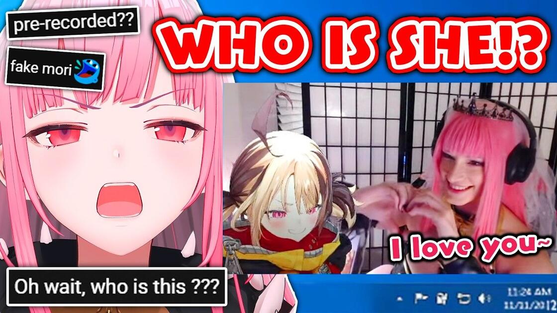 [双视角]Gigi召唤了另一个Mori Calliope?!_哔哩哔哩_bilibili