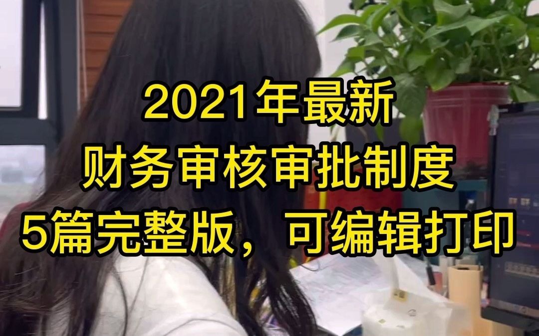 2021年最新财务审核审批制度,5篇完整版,可编辑打印!哔哩哔哩bilibili