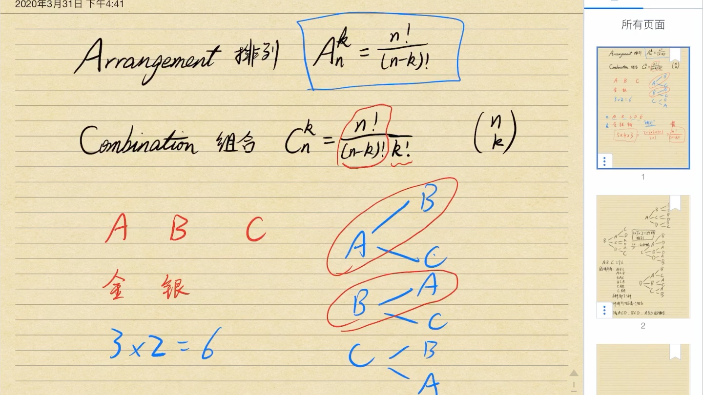 排列组合的公式由来(包你秒懂)哔哩哔哩bilibili