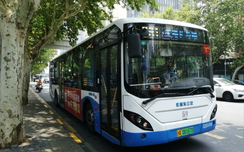上海公交车侧面图片