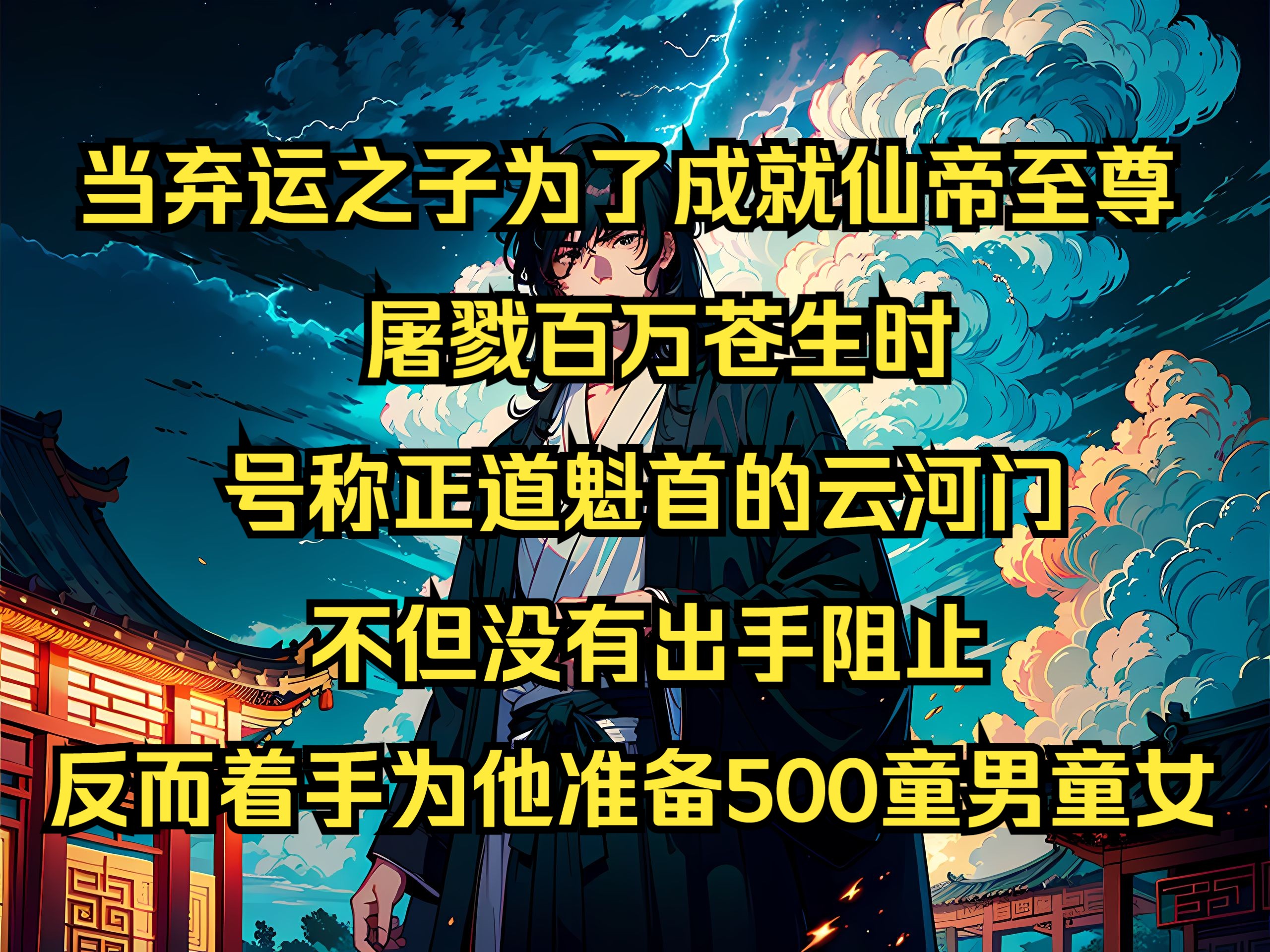 [图]当弃运之子为了成就先帝至尊，屠戮百万苍生时，号称正道魁首的云河门，不但没有出手阻止