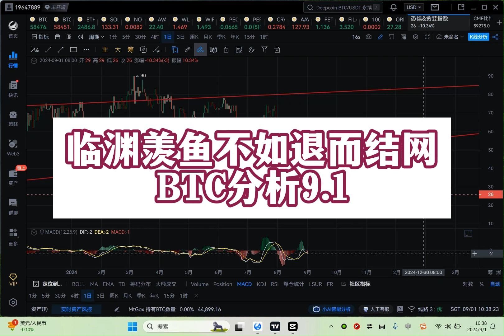 9月1日 临渊羡鱼不如退而结网哔哩哔哩bilibili