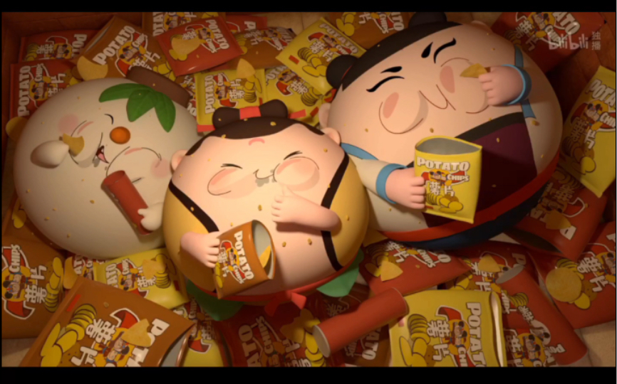 【美影大乐园】 童年回忆 看到哪咤,蛋生,雪孩子在一块