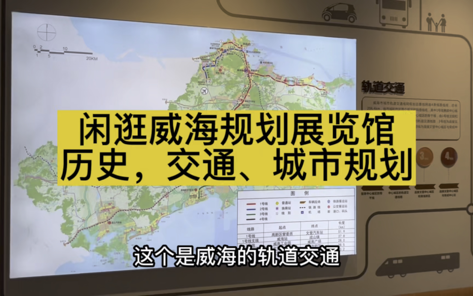 闲逛威海规划展览馆,城市历史、交通规划哔哩哔哩bilibili