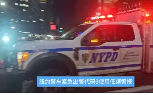 Video herunterladen: 纽约警车紧急出警代码3使用低频警报