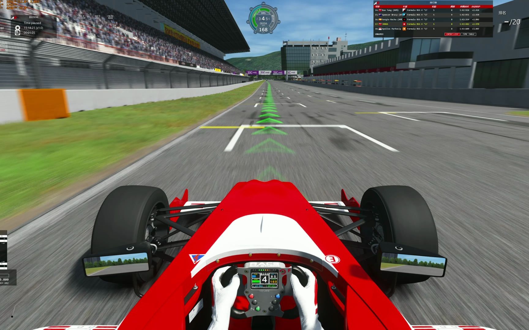 【神力科莎】珠海国际赛车场f4单圈1.42.681