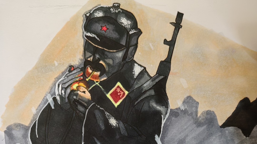 "苏联红军,同志别放弃"Не сдавайся!