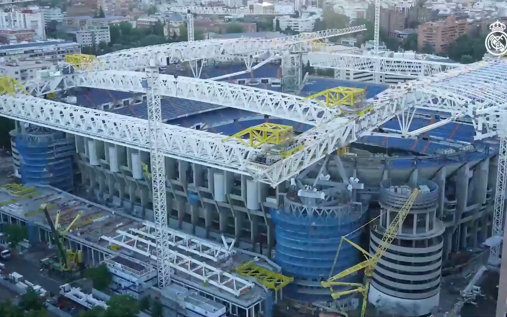 【皇家马德里】新伯纳乌球场翻修工程 2021.05_哔哩哔哩_bilibili