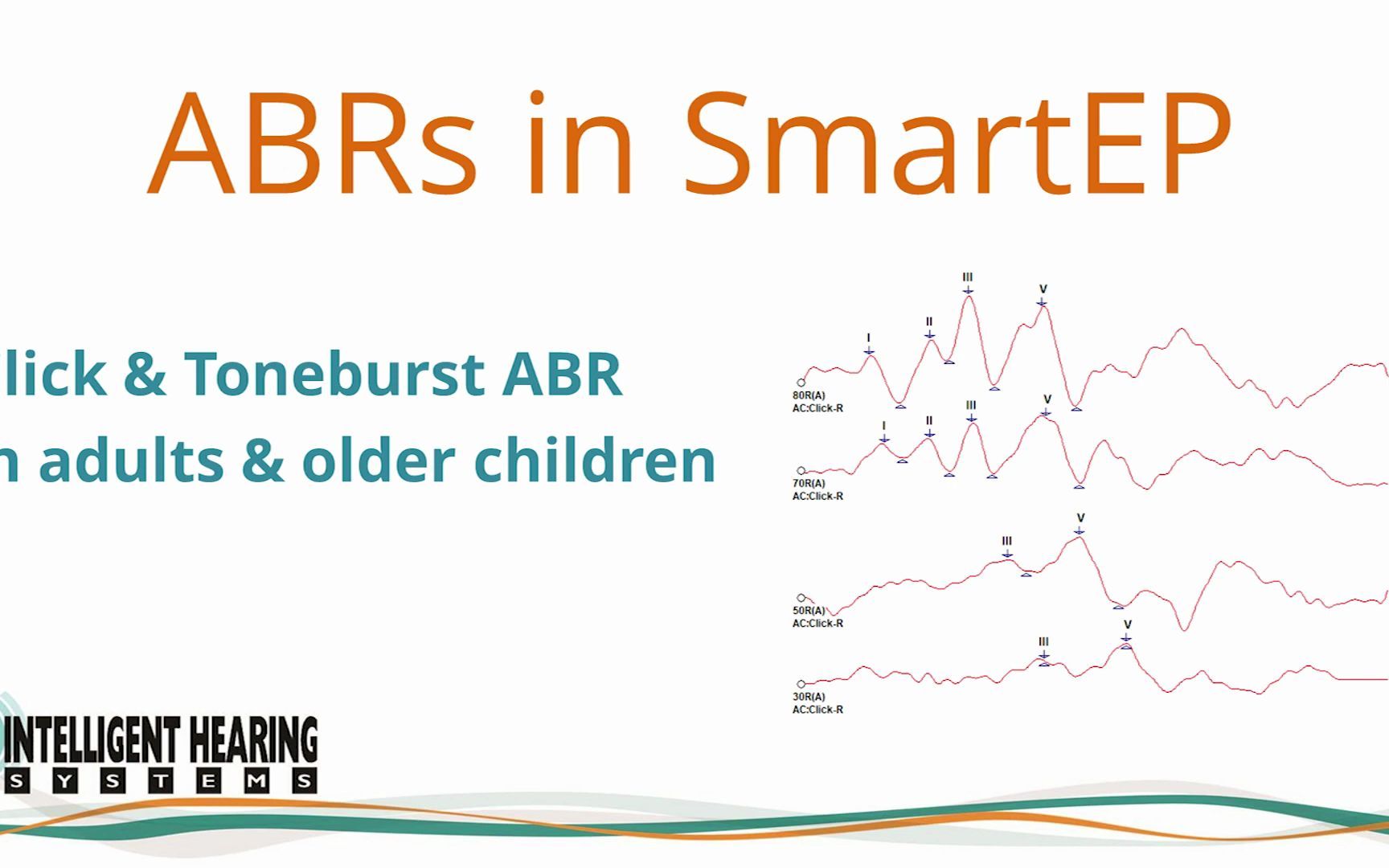 [图]Adult ABR Training - Acquiring Click and Tone Burst ABR using SmartEP and Duet P