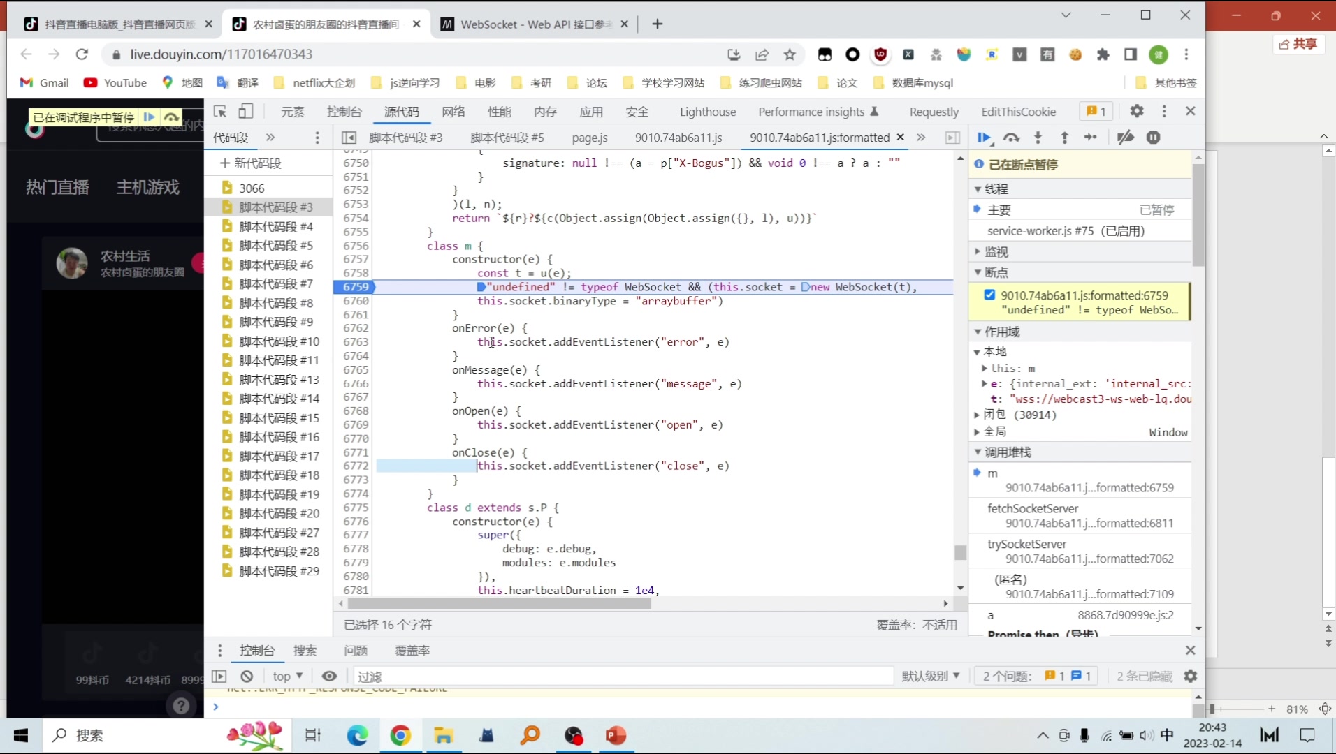 [图]某音直播弹幕web端的js逆向分析----protobuf实战及工具介绍