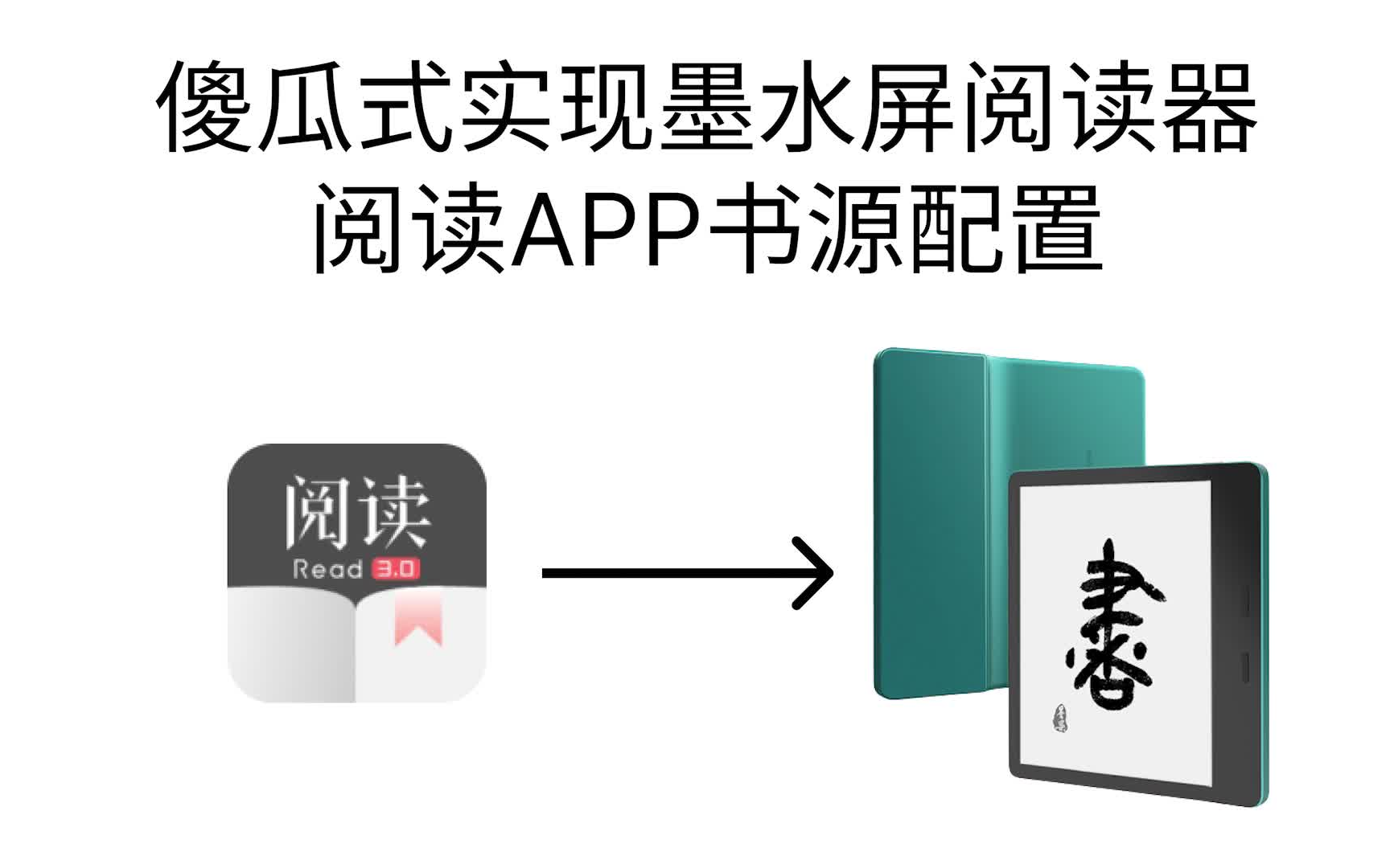 [图]有手就行！2min搞定阅读APP在墨水屏阅读器上的书源配置，也适用于其他设备哦。