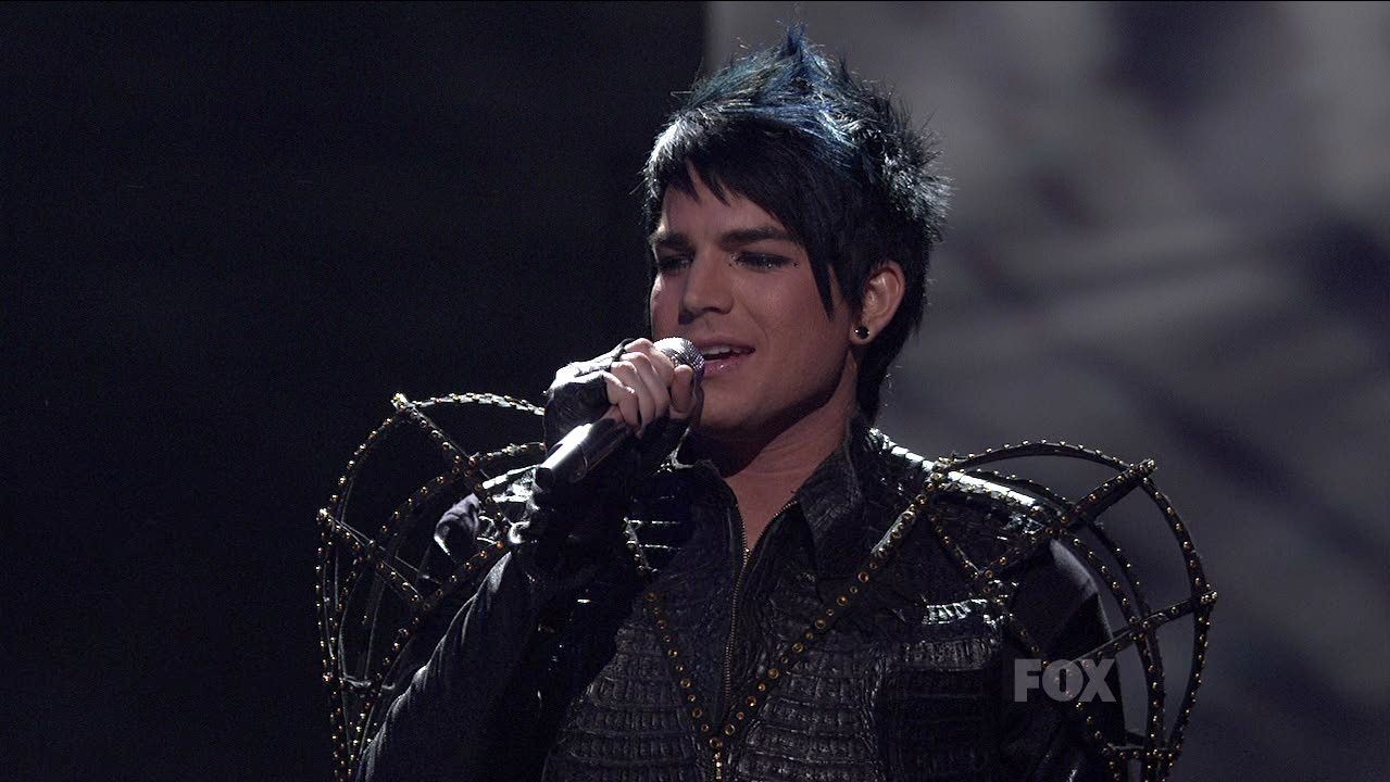 adam lambert美国偶像第八季决赛和kiss乐队表演串烧